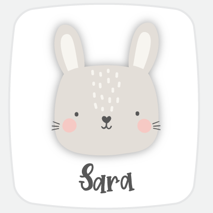 Cute Animal Custom Name Stickers-personalized labels-Paper Cute Ink