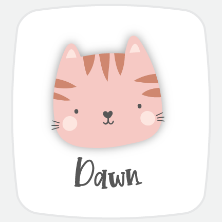 Cute Animal Custom Name Stickers-personalized labels-Paper Cute Ink