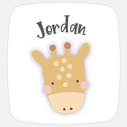 Cute Animal Custom Name Stickers-personalized labels-Paper Cute Ink