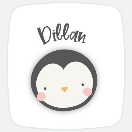 Cute Animal Custom Name Stickers-personalized labels-Paper Cute Ink