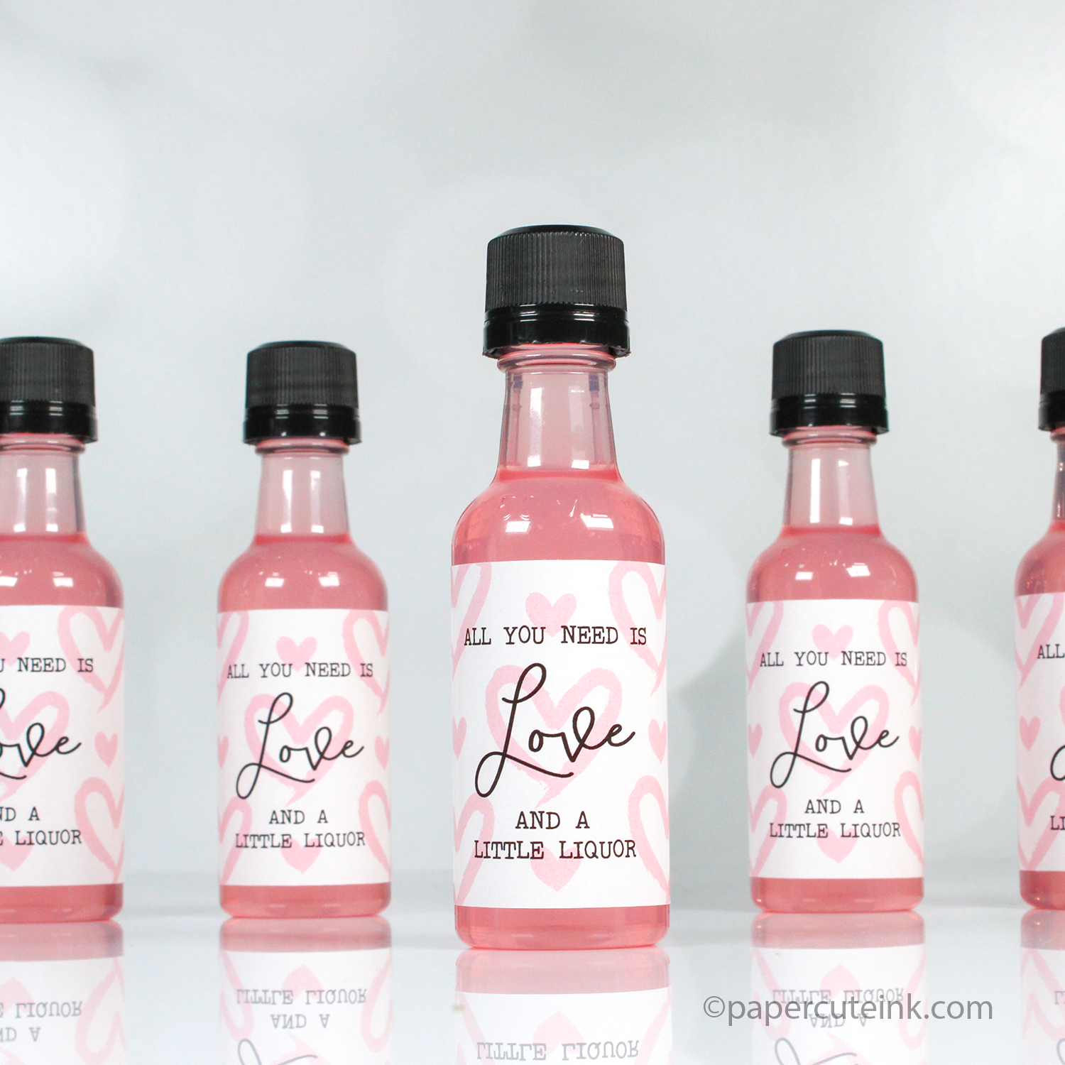 funny valentines day mini liquor bottle labels party favors