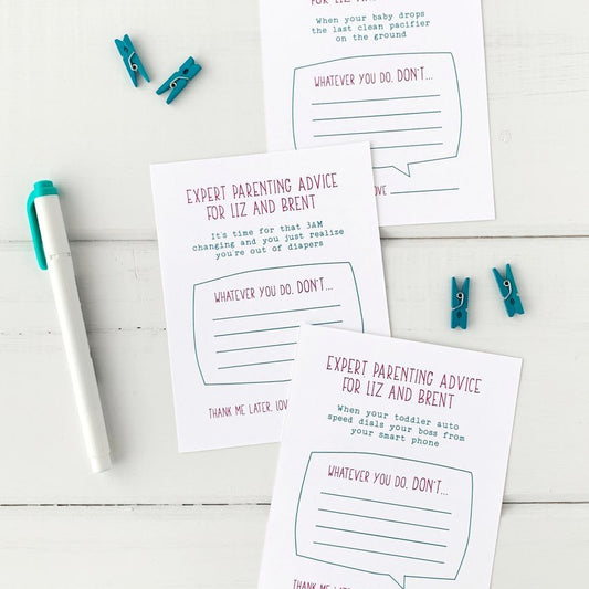 Advice Cards for New Parents