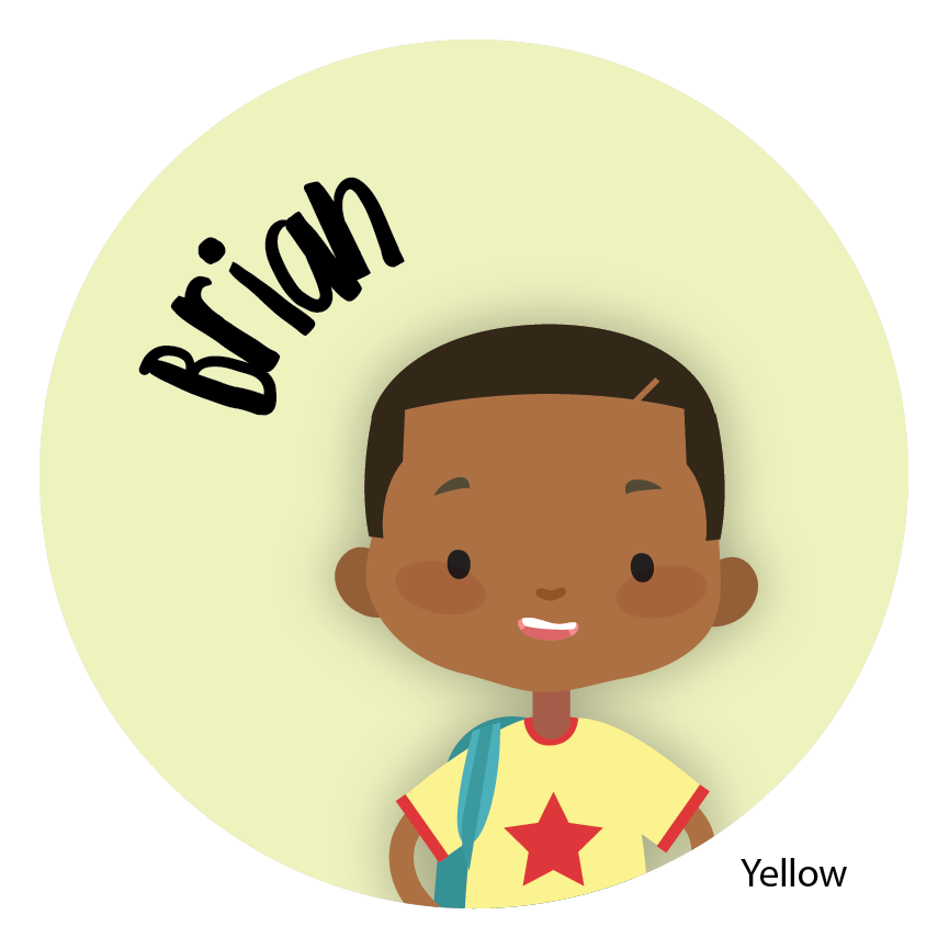 Personalized Childrens Stickers African American-kids stickers-Paper Cute Ink