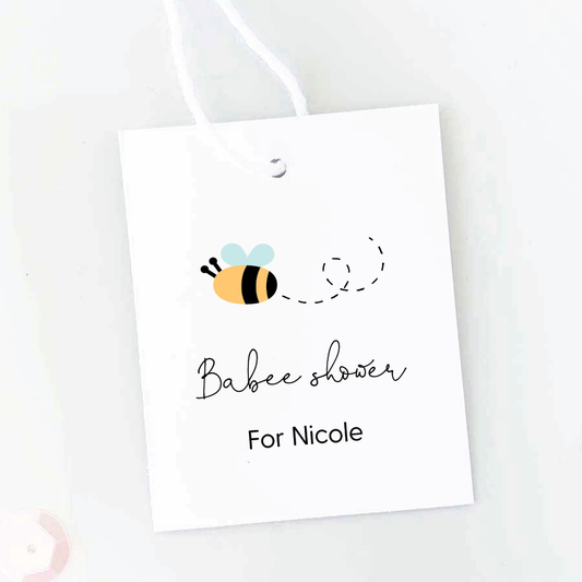 Sweet As Can Bee Baby Shower Favor Tags