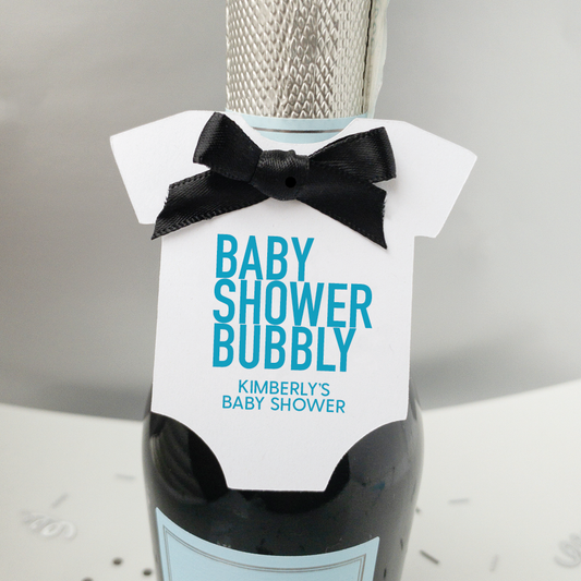 Baby Shower Bubbly Champagne Favor Tags-large bodysuit tags-Paper Cute Ink