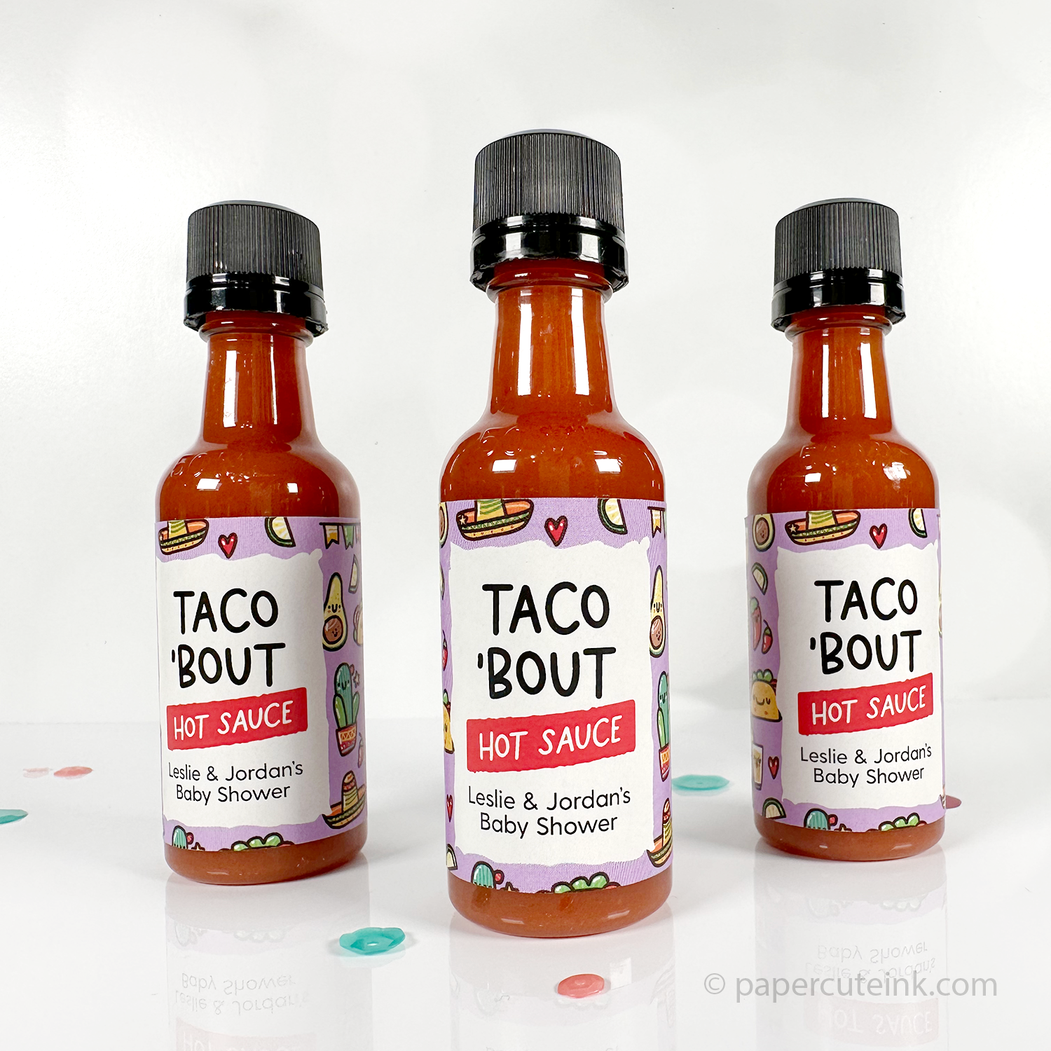 baby shower hot sauce favors mini hot sauce bottles taco bout a baby