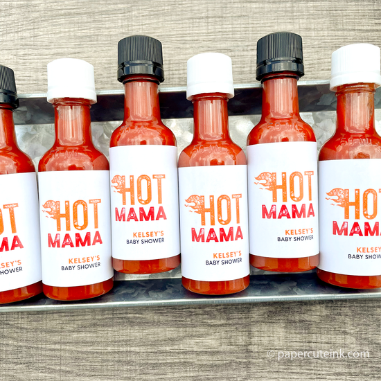 baby shower favors miniature hot sauce bottles