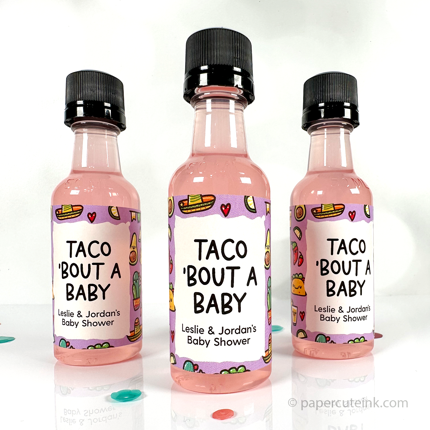 fiesta baby shower favors taco bout a baby mini liquor bottle favors