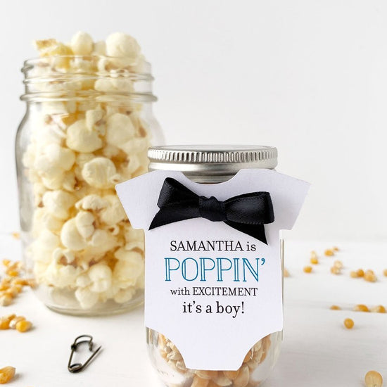 Popcorn Boy Baby Shower Party Favor Ideas Baby Shower Popcorn