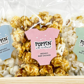 baby shower stickers labels for popcorn favors