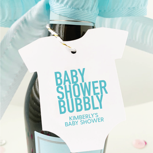 Baby Shower Bubbly Champagne Favor Tags