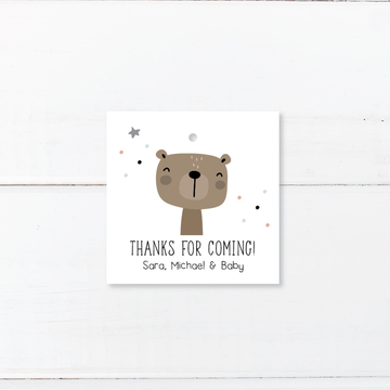 Bear and Balloons Thank You Tags