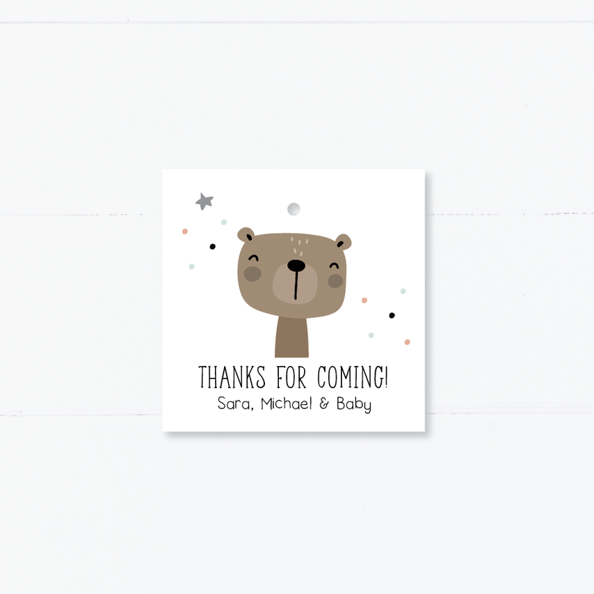 Bear and Balloons Thank You Tags-hang tags-Paper Cute Ink