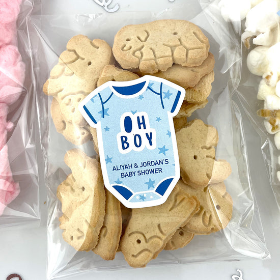 boy baby shower stickers labels for shower favors