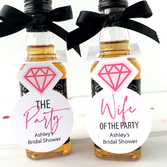 Wife of the Party Ring Favor Tags