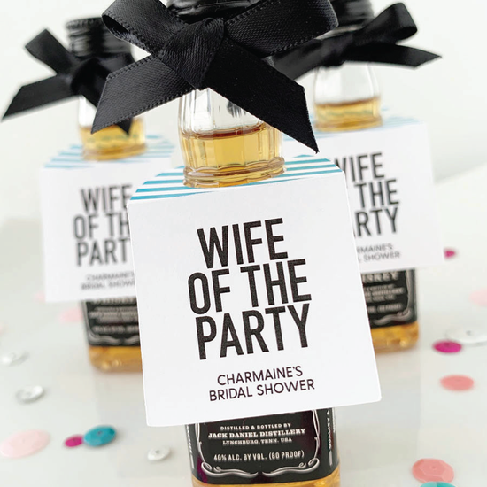 Wife of the Party Mini Liquor Tags