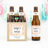 bubbly and beer custom beer bottle labels for engagement party