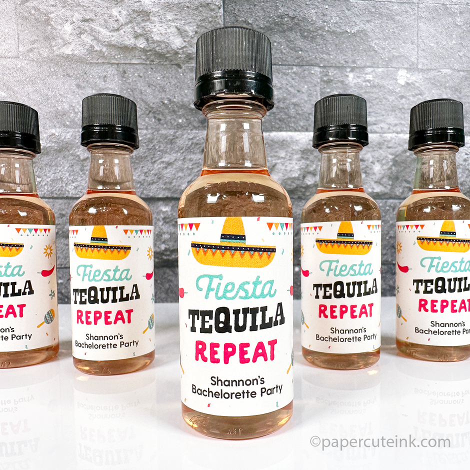 Final Fiesta, Fiesta Siesta Tequila Repeat Party Favors Paper Cute Ink