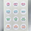 Funny Christmas Gift Stickers-round gift labels-Paper Cute Ink