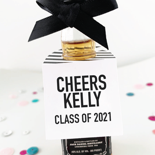 Cheers Graduation Party Favor Tags