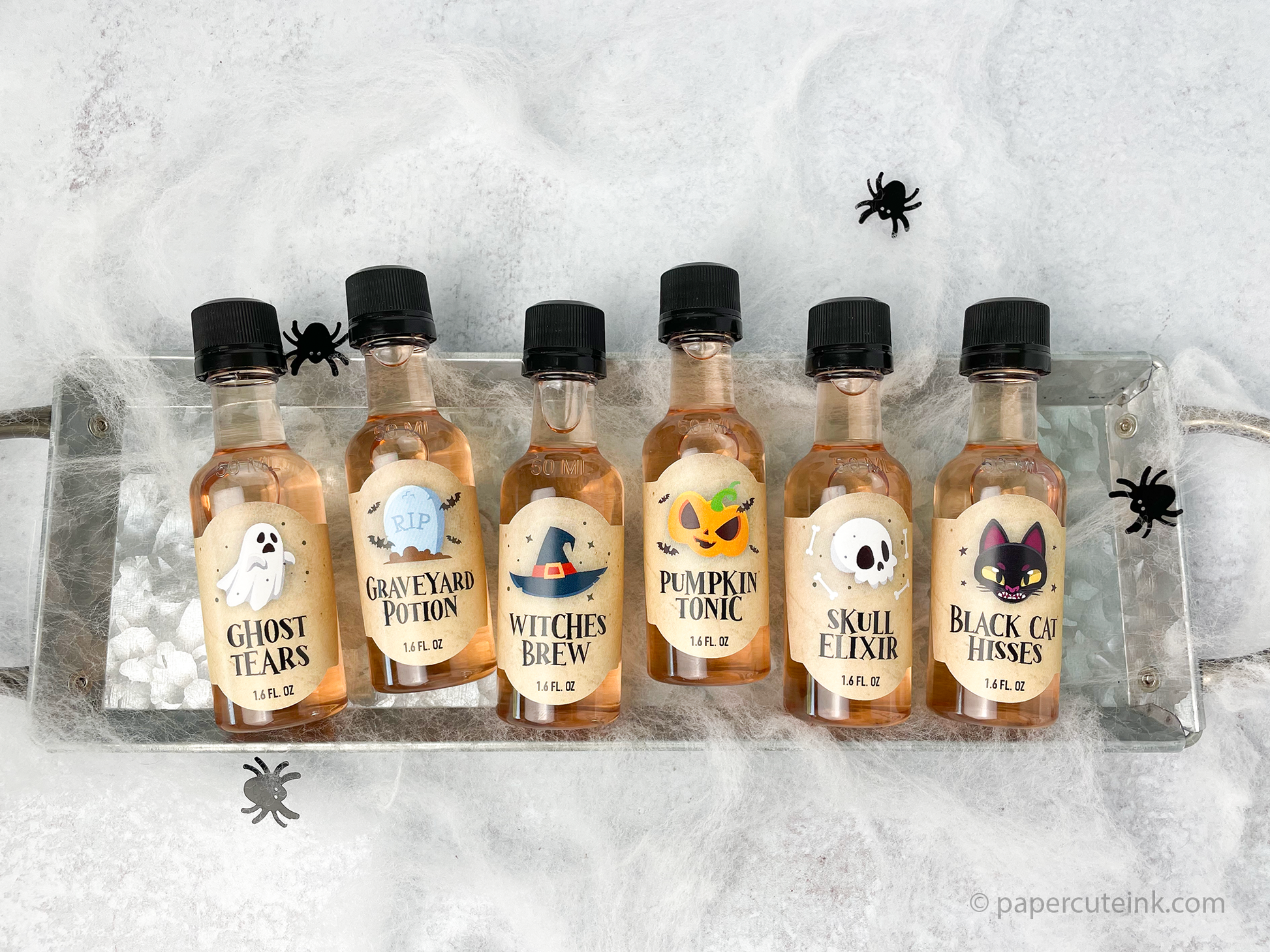 halloween potion bottles