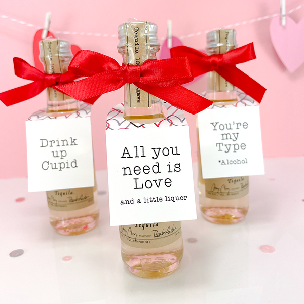 Valentines Day Party Favor Tags for Drinks, Valentine's Day Gift Ideas –  Paper Cute Ink