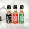 holiday liquor bottle labels gift exchange ideas for adults