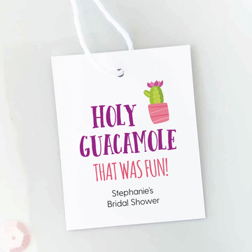 Holy Guacamole Bridal Shower Favor Tags