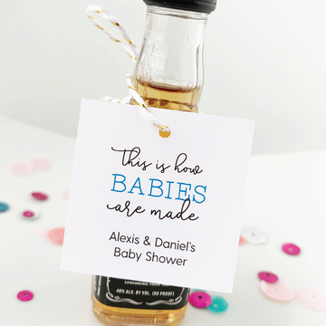 This is How Babies are Made  Mini Bottle Tags