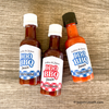 I Do BBQ Mini Hot Sauce Bottle Favors Gingham, Set of 12 Labels