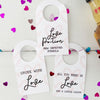 Valentines Day Party Mini Liquor Tags-instant download-Paper Cute Ink