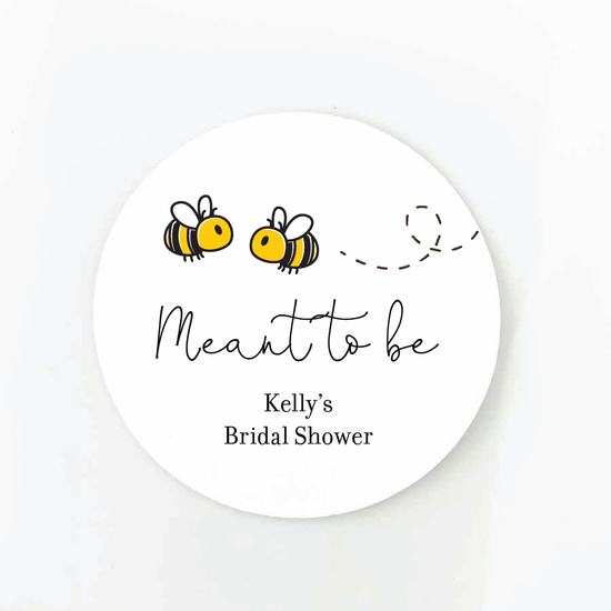 Meant To Bee Bridal Shower Favor Labels