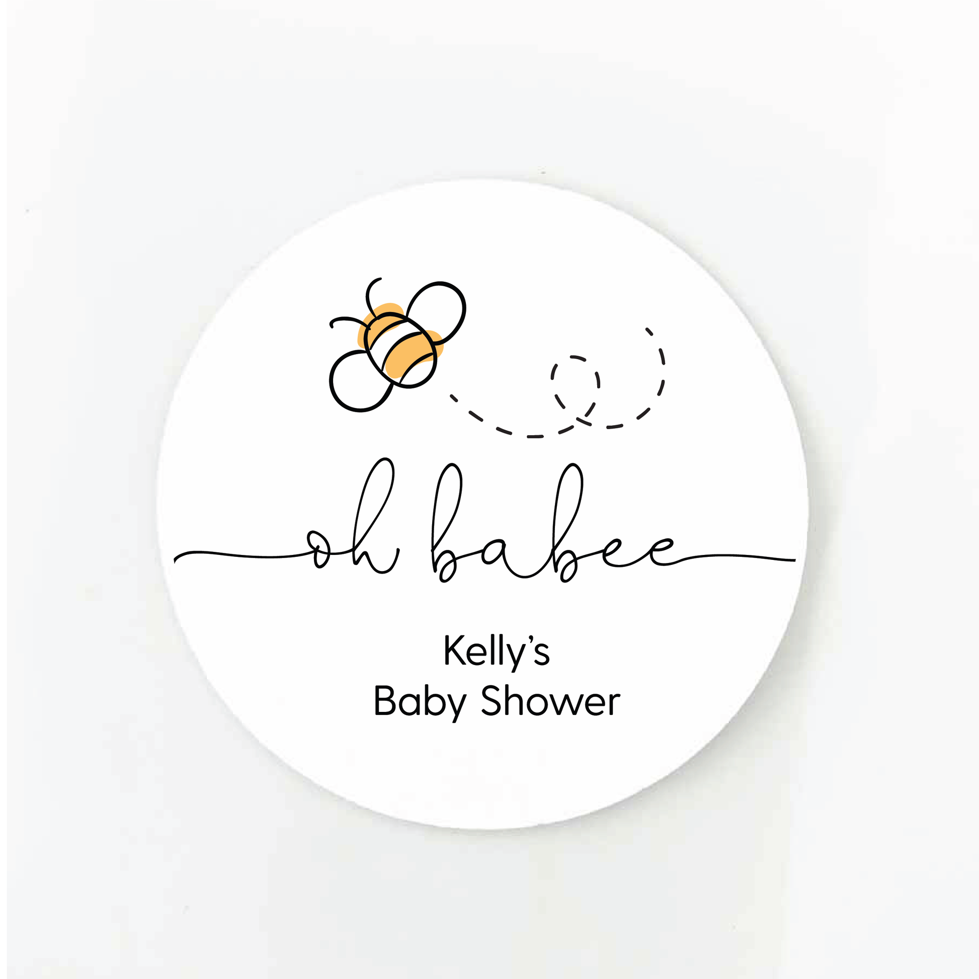 oh babee baby shower favor labels
