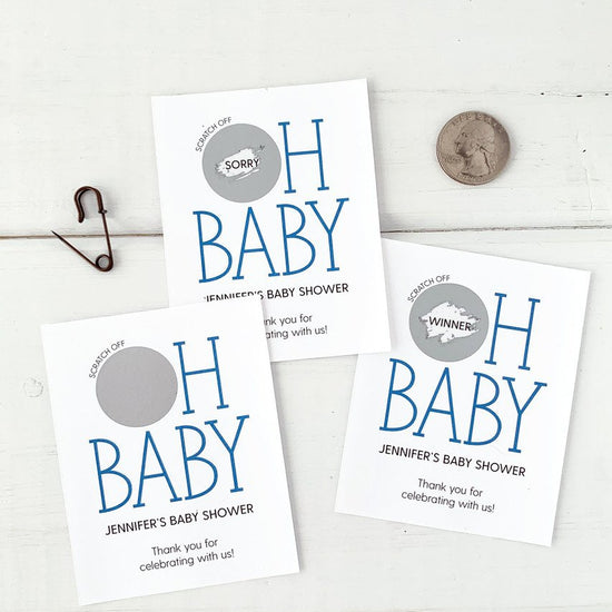 Oh Baby Personalized Baby Shower Scratch Off Game-scratch off cards-Paper Cute Ink