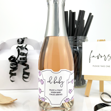 Oh Baby Champagne Labels-mini champagne labels-Paper Cute Ink