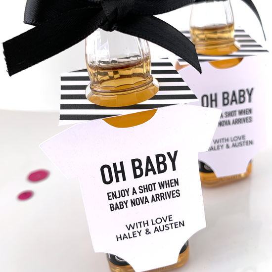 oh baby mini onesie bottle tags