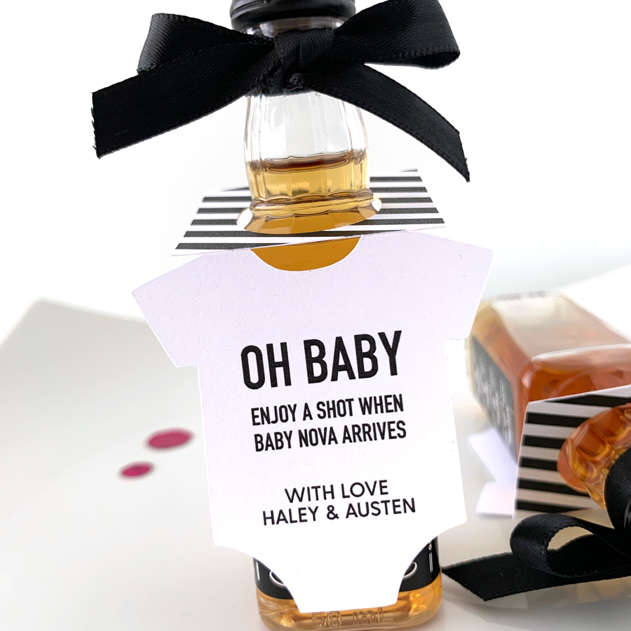 oh baby onesie bottle tags