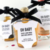 baby shower mini bottle tags, oh baby