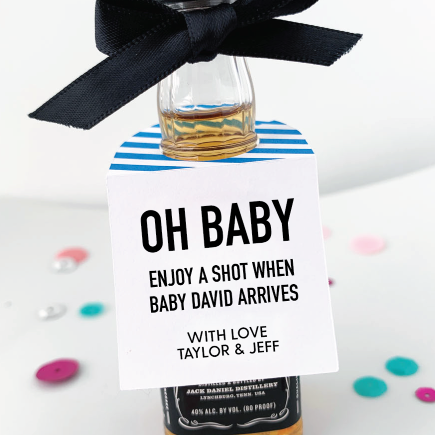Oh Baby Enjoy A Shot Baby Shower Favors