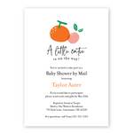 A Little Cutie Baby Shower By Mail Invitation