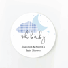 We're Over The Moon Baby Shower Favor Labels