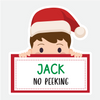 Personalized Santa Gift Labels for Children, No Peeking Stickers