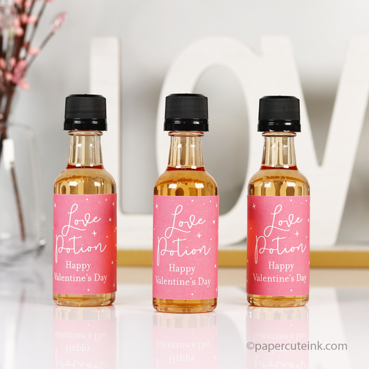 galentines day party favors mini love potion bottles