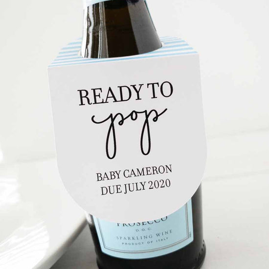 Ready to Pop Mini Champagne Bottle Tags-mini champagne tags-Paper Cute Ink