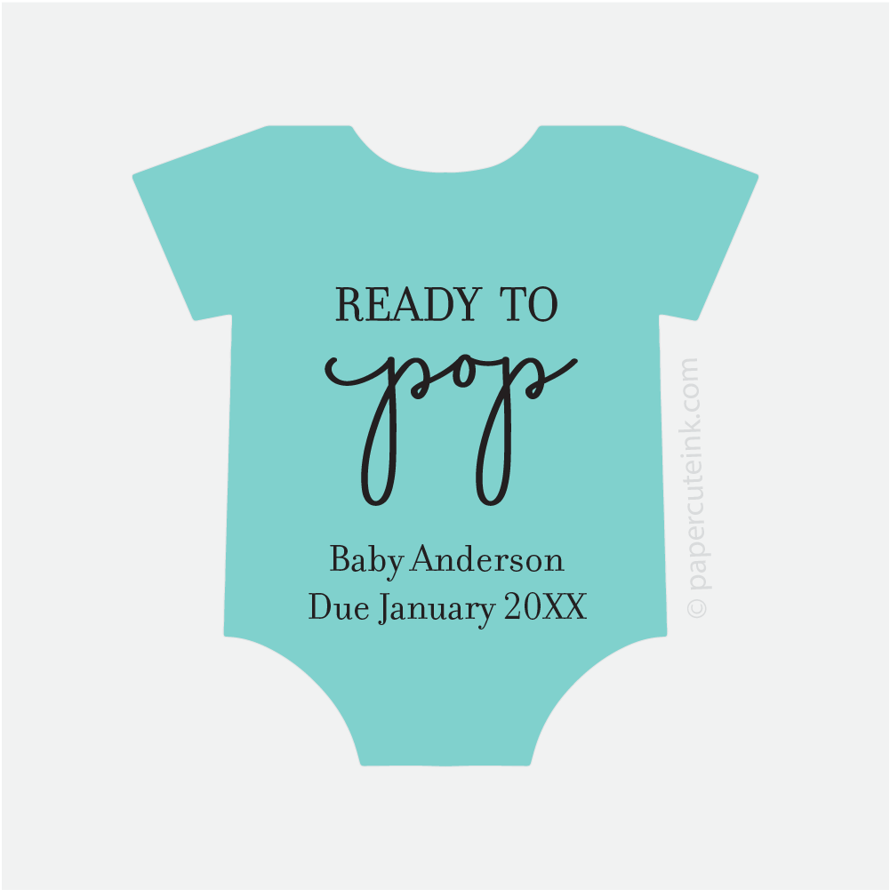 baby shower ready to pop baby shower stickers for popcorn favors in robin