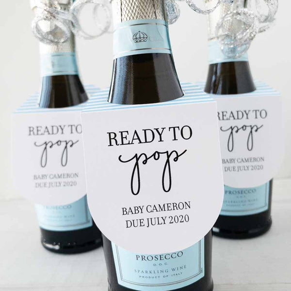 Mini champagne shop bottles baby shower