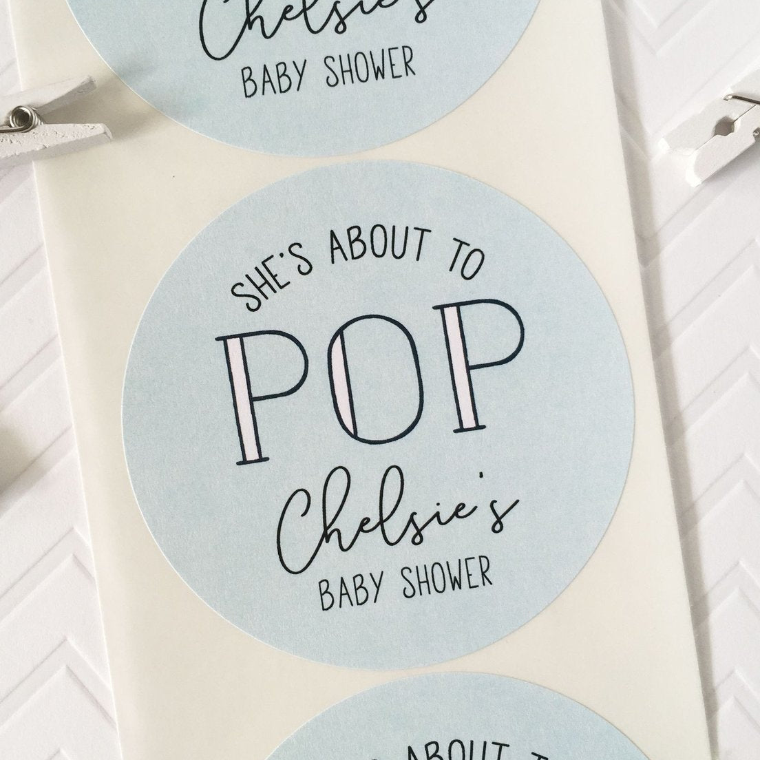 Shes About To Pop Baby Shower Stickers Labels – Paper Cute Ink Shes About To Pop Baby Shower Stickers Labels – Paper Cute Ink