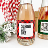 Sleigh All Day Mini Champagne Labels-mini champagne labels-Paper Cute Ink