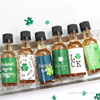 green clover st patricks mini liquor bottle labels