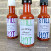 still hot at 50 years 50th birthday miniature hot sauce party favors